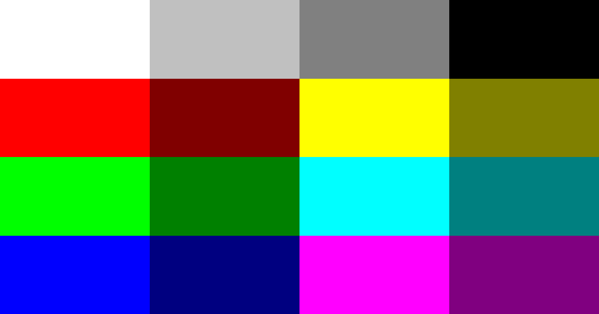 Основні веб кольори