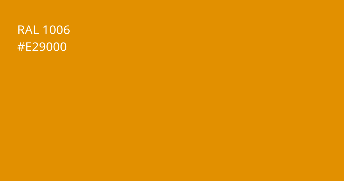 Колір РАЛ 1006 - Кукурузно-жовтий