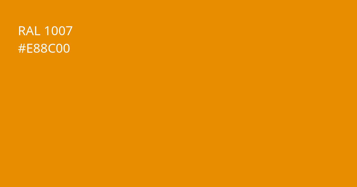 Колір РАЛ 1007 - Нарцисно-жовтий