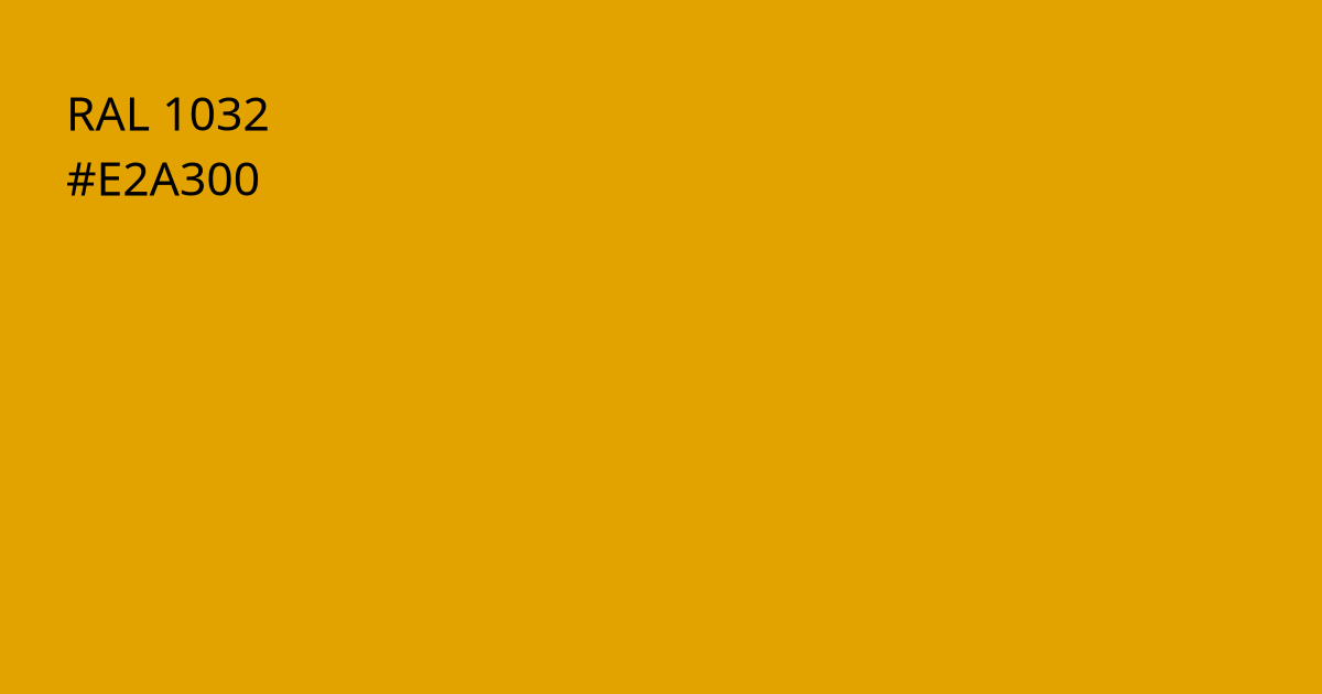 Колір РАЛ 1032 - Жовтий рокитник