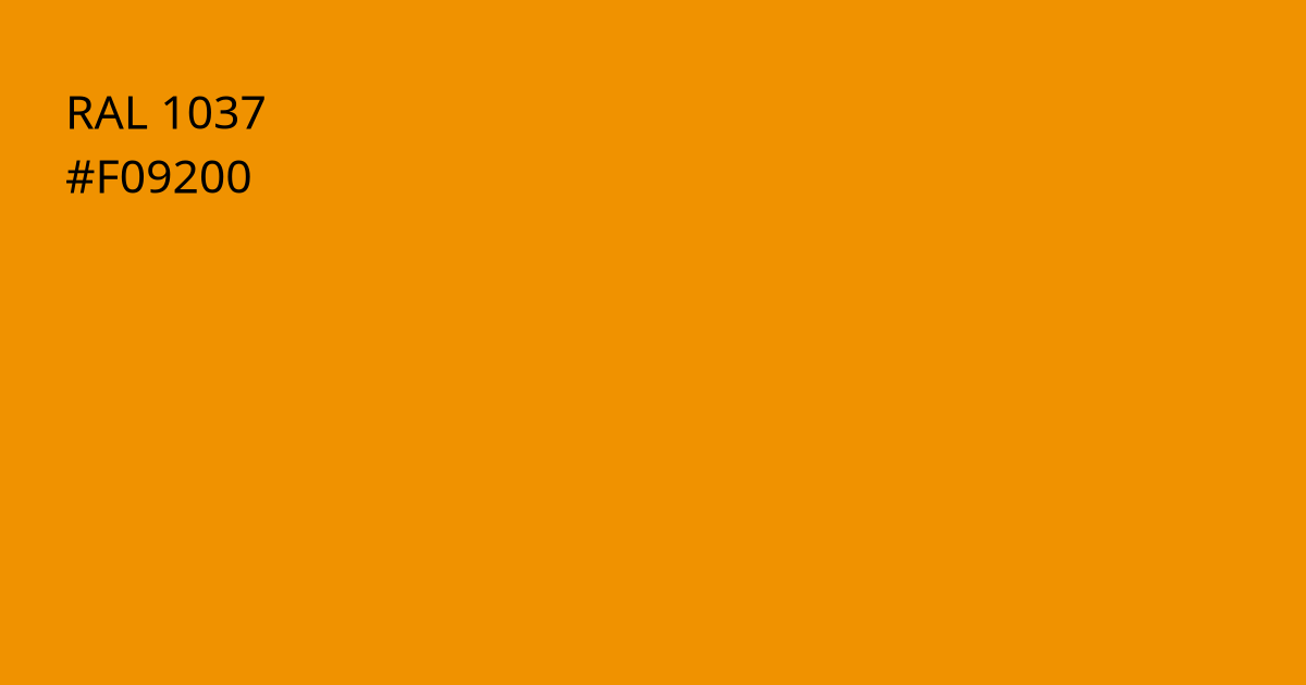 Колір РАЛ 1037 - Сонячно-жовтий