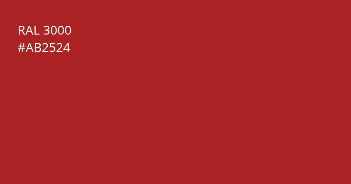 Колір РАЛ 3000 - Вогняний червоний