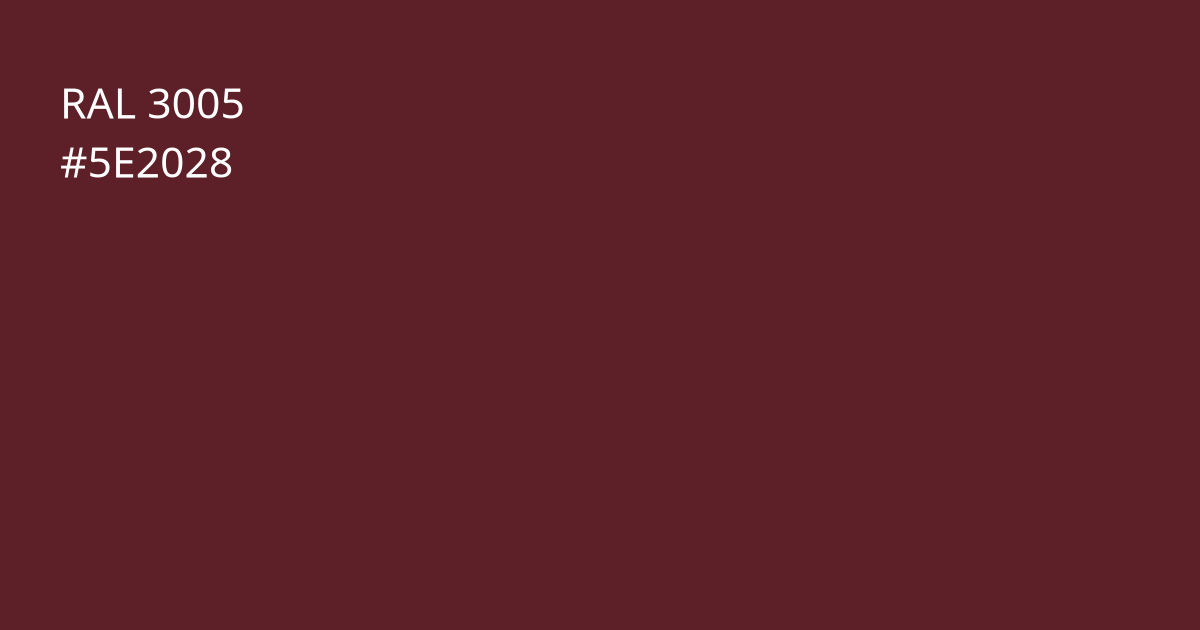 Колір РАЛ 3005 - Винно-червоний
