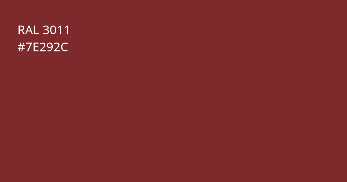 Колір РАЛ 3011 - Коричнево-червоний