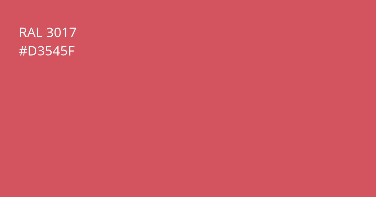 Колір РАЛ 3017 - Рожевий