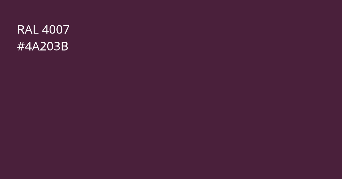 Колір РАЛ 4007 - Пурпурно-фіолетовий