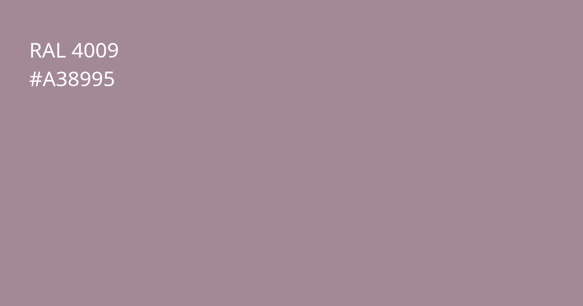 Колір РАЛ 4009 - Пастельно-фіолетовий