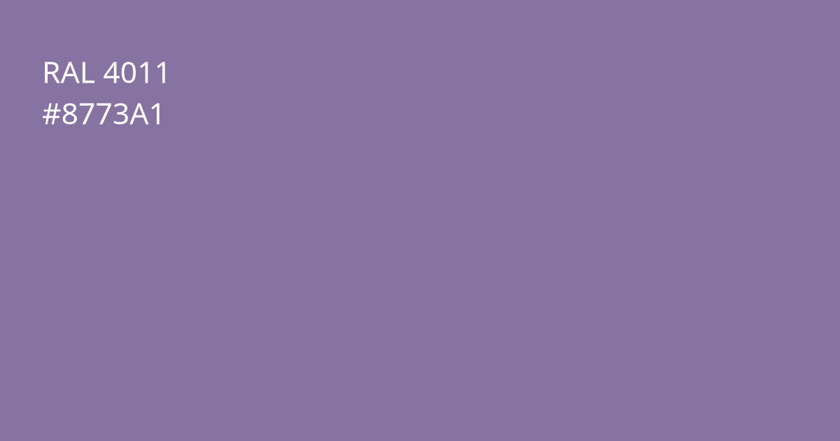 Колір РАЛ 4011 - Перламутно-фіолетовий