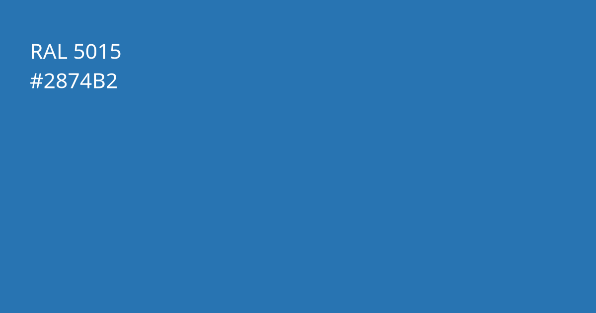 Колір РАЛ 5015 - Небесно-синій