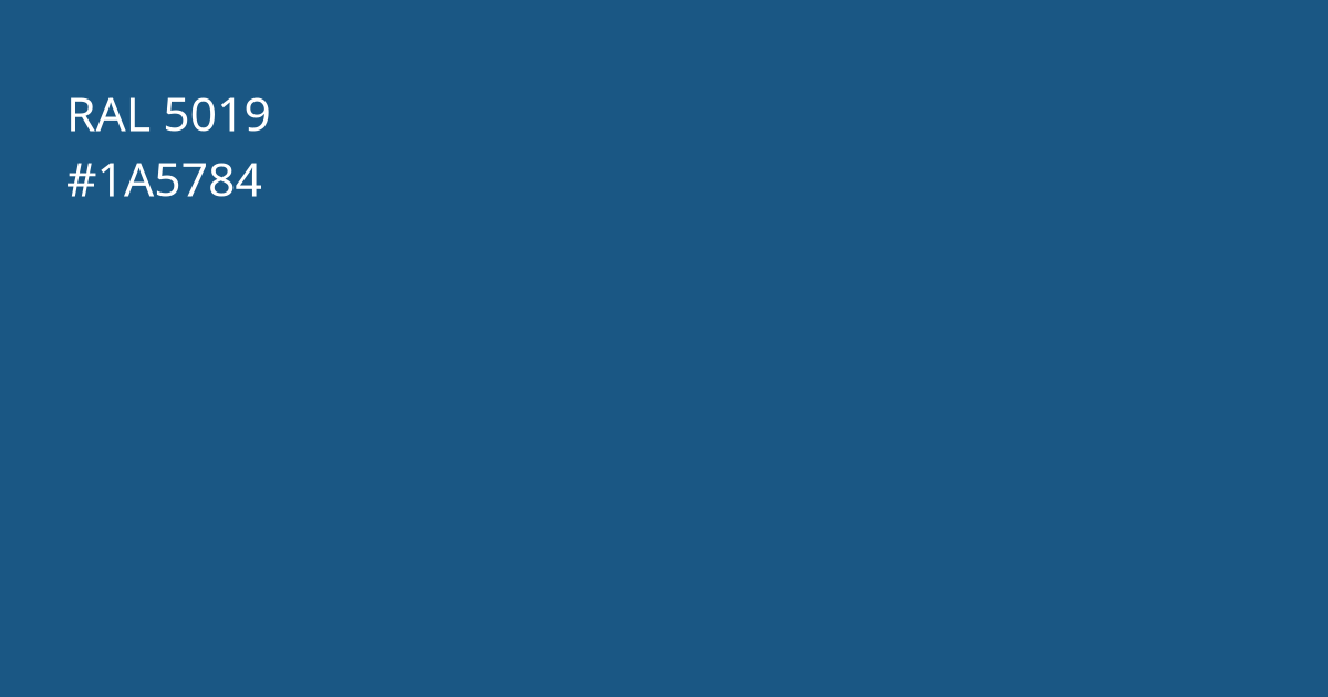Колір РАЛ 5019 - Капрі синій