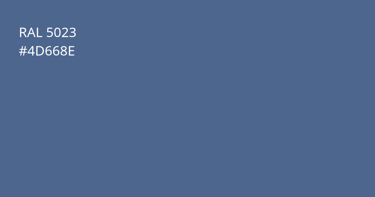 Колір РАЛ 5023 - Віддалено синій