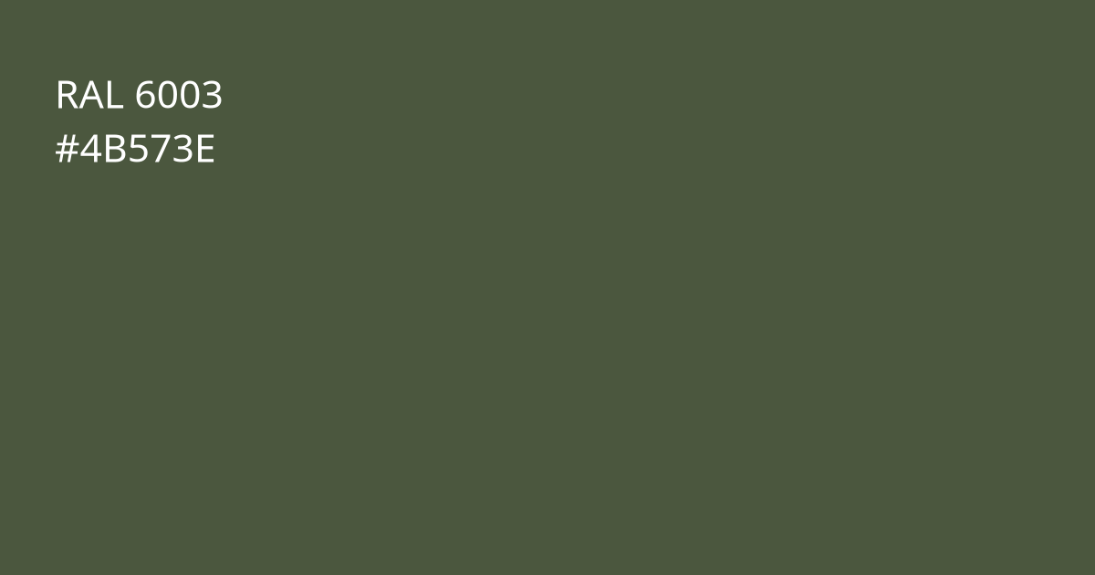 Колір РАЛ 6003 - Оливково-зелений