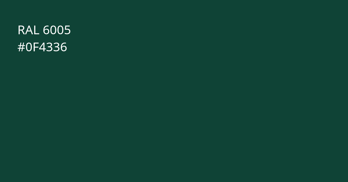 Колір РАЛ 6005 - Зелений мох