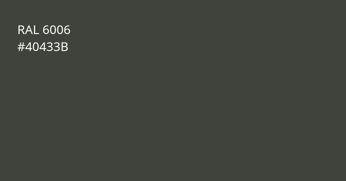 Колір РАЛ 6006 - Сіро-оливковий