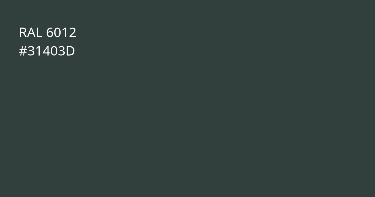 Колір РАЛ 6012 - Чорно-зелений