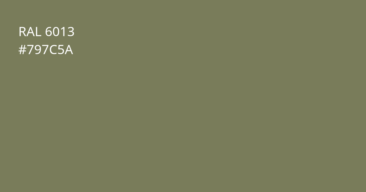 Колір РАЛ 6013 - Тростинний зелений