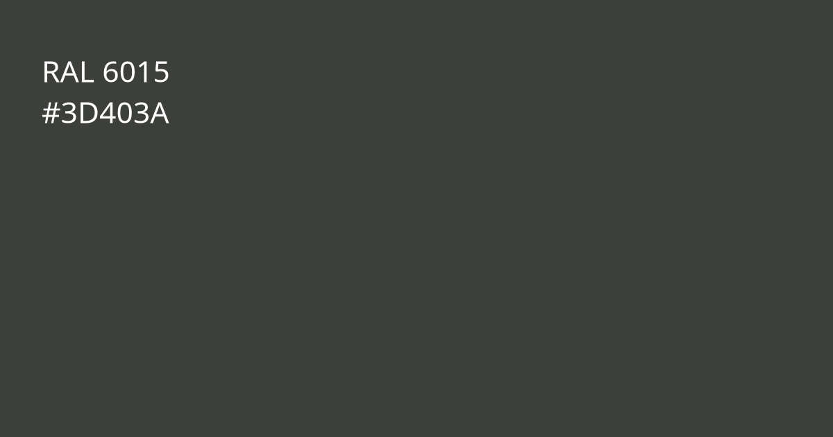 Колір РАЛ 6015 - Чорно-оливковий