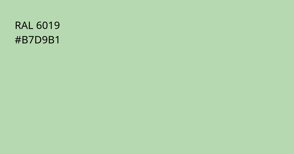 Колір РАЛ 6019 - Біло-зелений