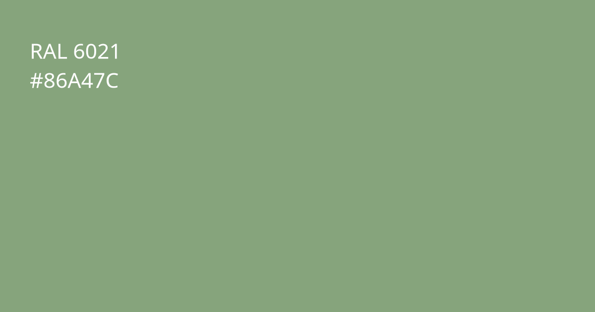 Колір РАЛ 6021 - Блідо-зелений
