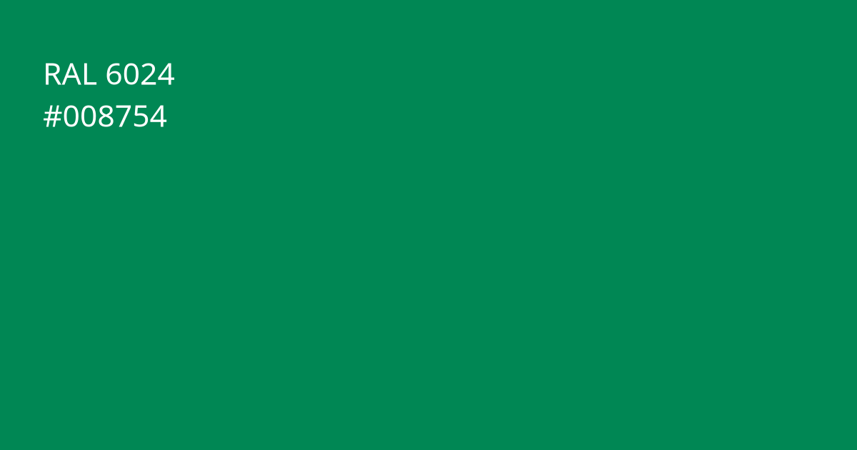 Колір РАЛ 6024 - Транспортний зелений
