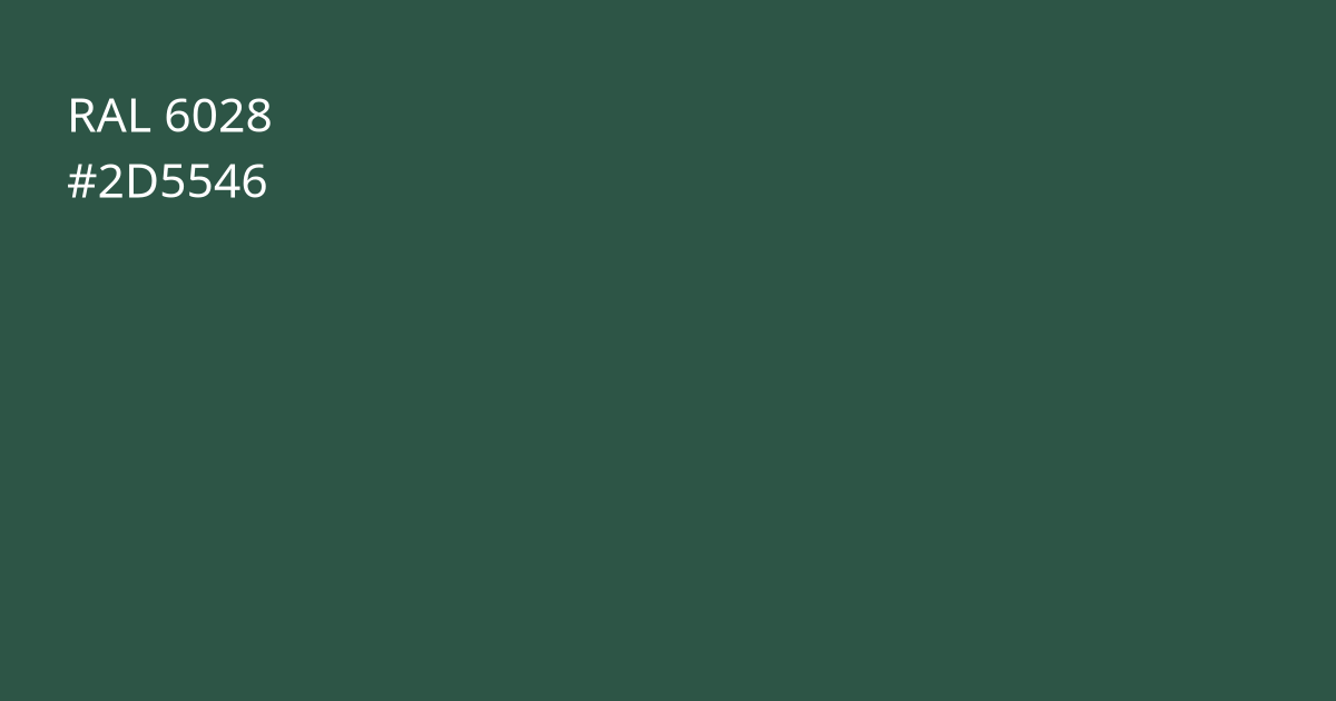 Колір РАЛ 6028 - Сосновий зелений