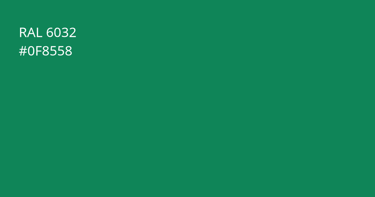 Колір РАЛ 6032 - Сигнальний зелений
