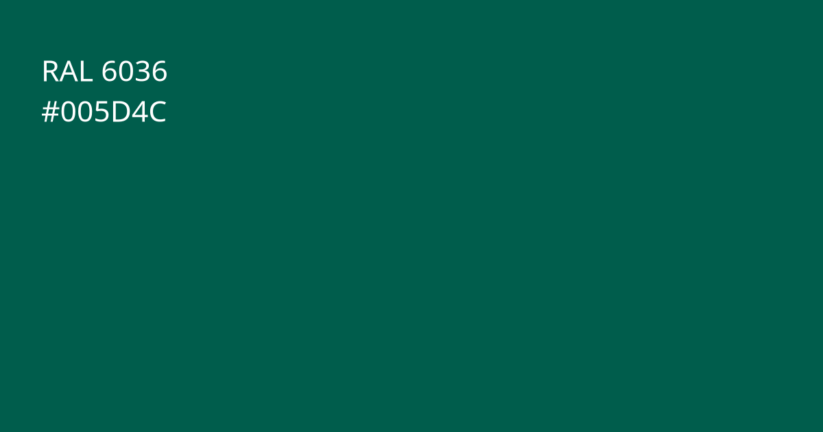 Колір РАЛ 6036 - Перламутровий опаловий зелений