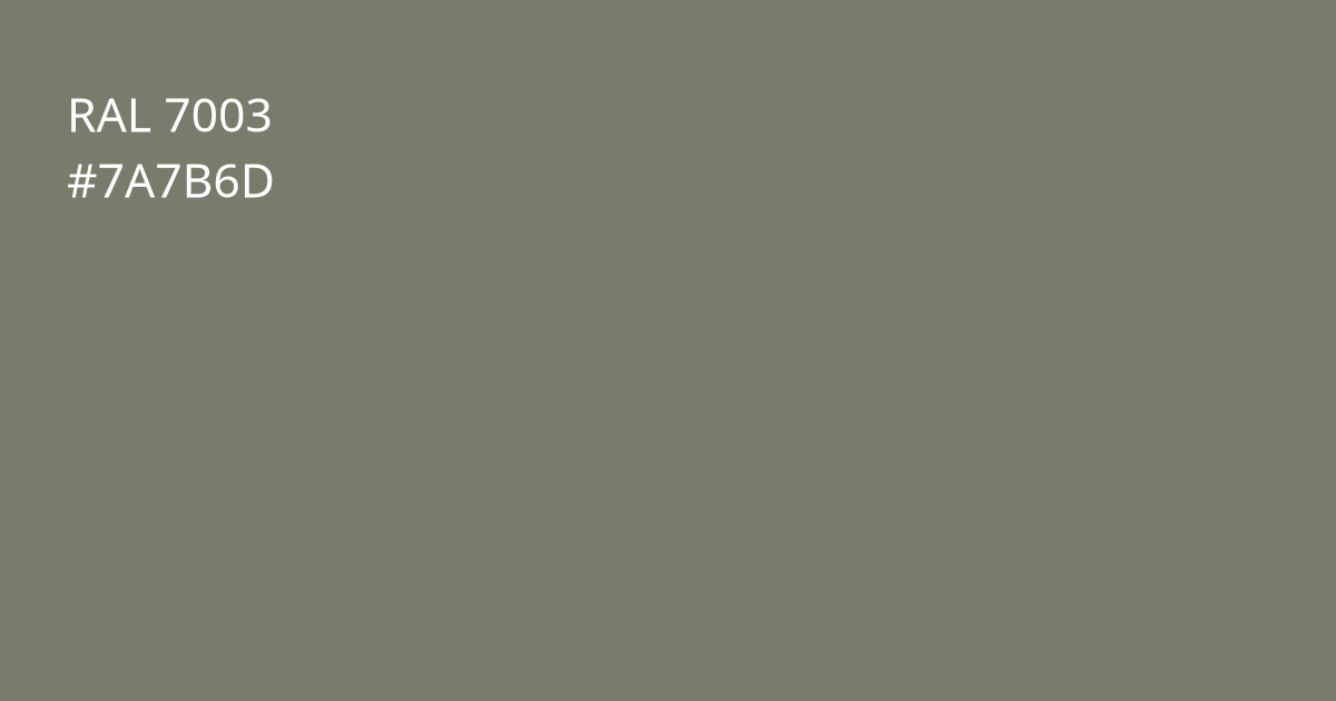 Колір РАЛ 7003 - Сірий мох
