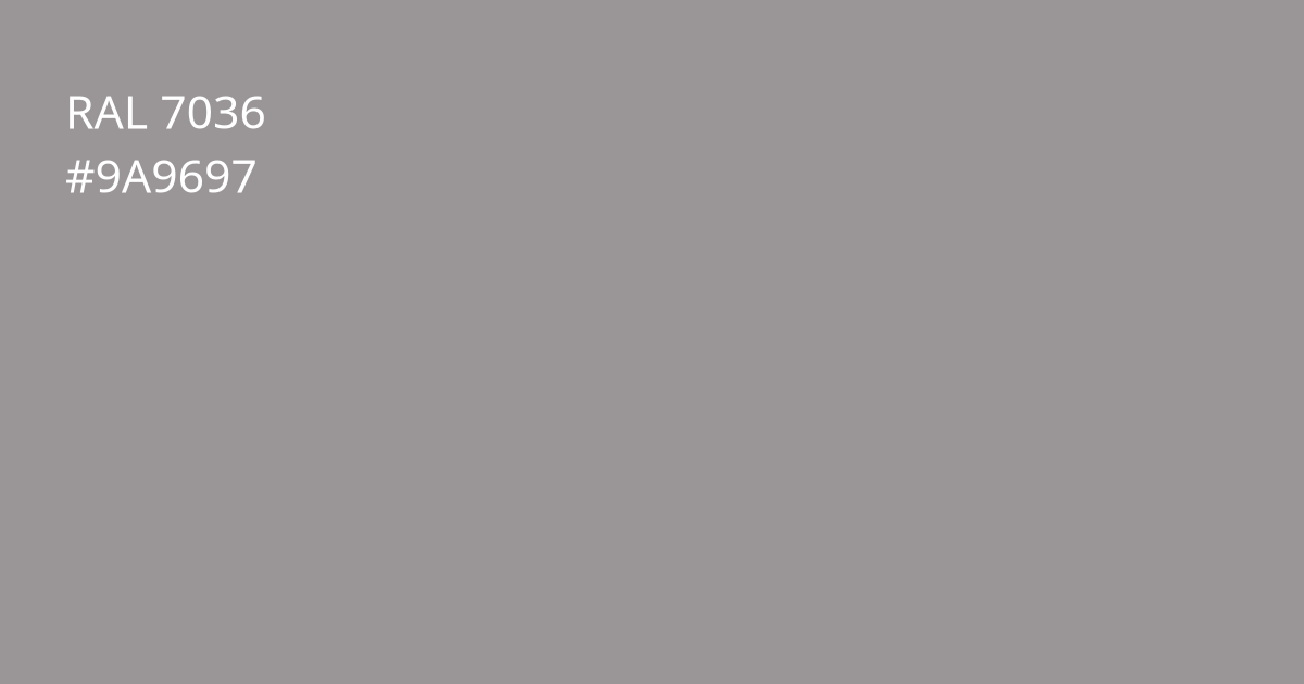 Колір РАЛ 7036 - Платиново-сірий