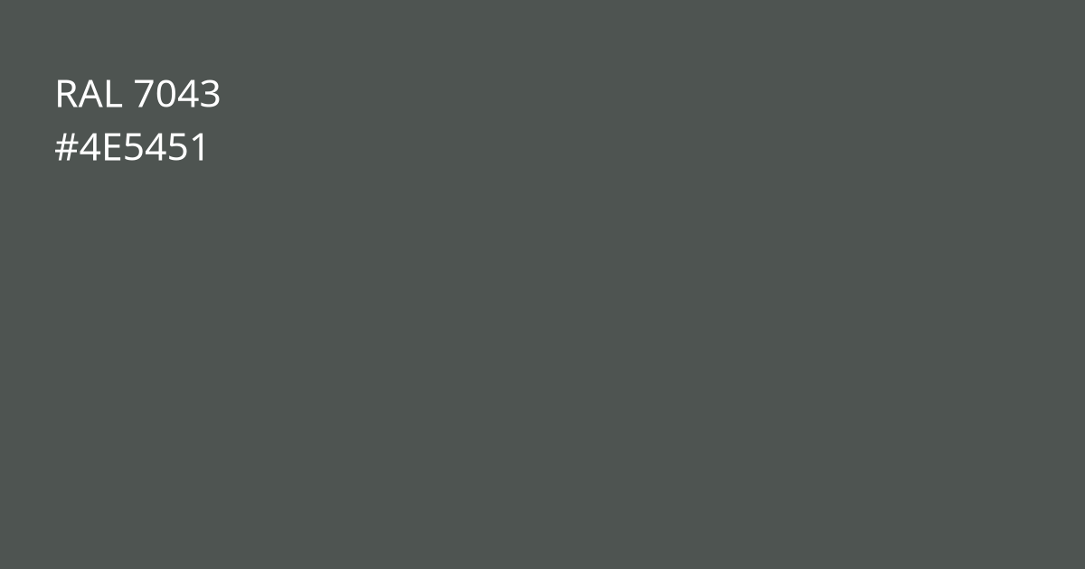 Колір РАЛ 7043 - Транспортний сірий B