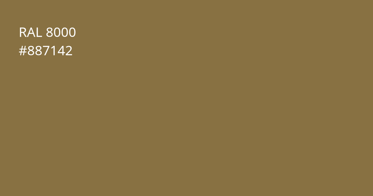 Колір РАЛ 8000 - Зелено-коричневий