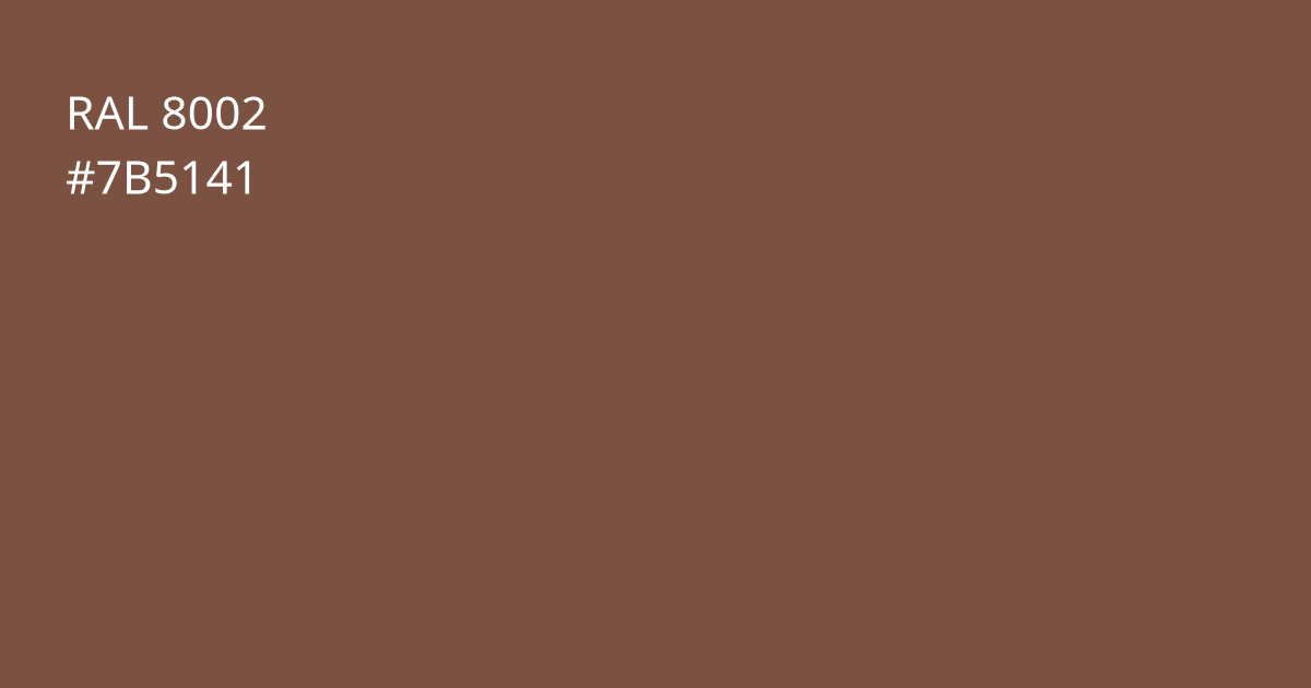 Колір РАЛ 8002 - Сигнальний коричневий