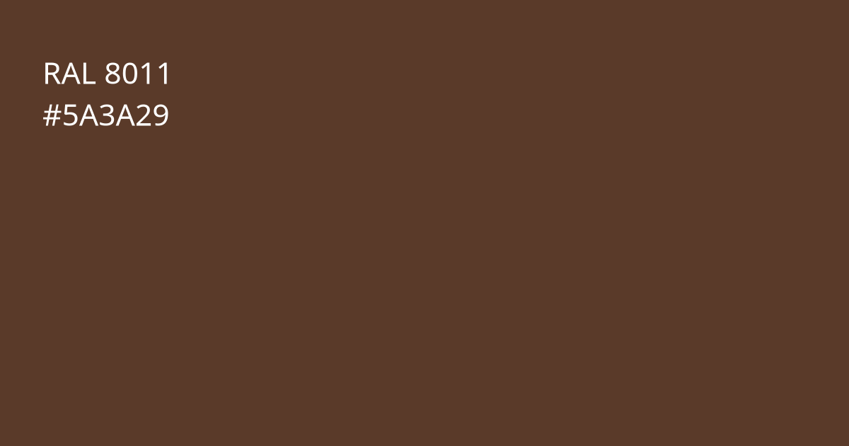 Колір РАЛ 8011 - Горіхово-коричневий