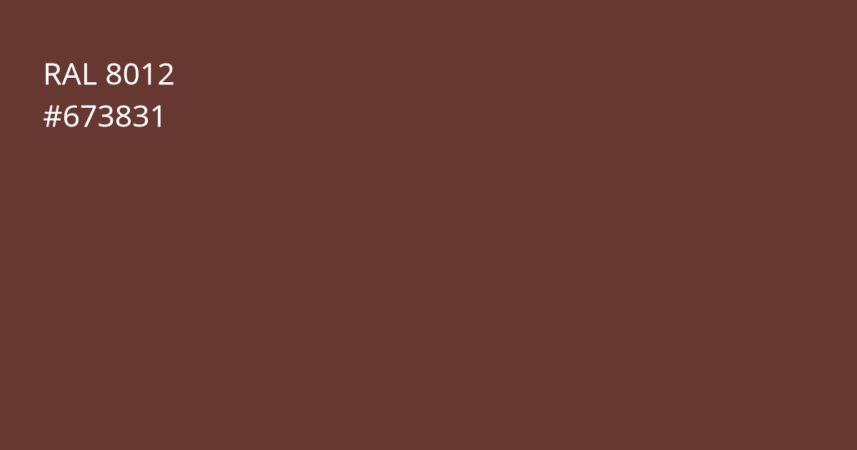 Колір РАЛ 8012 - Червоно-коричневий