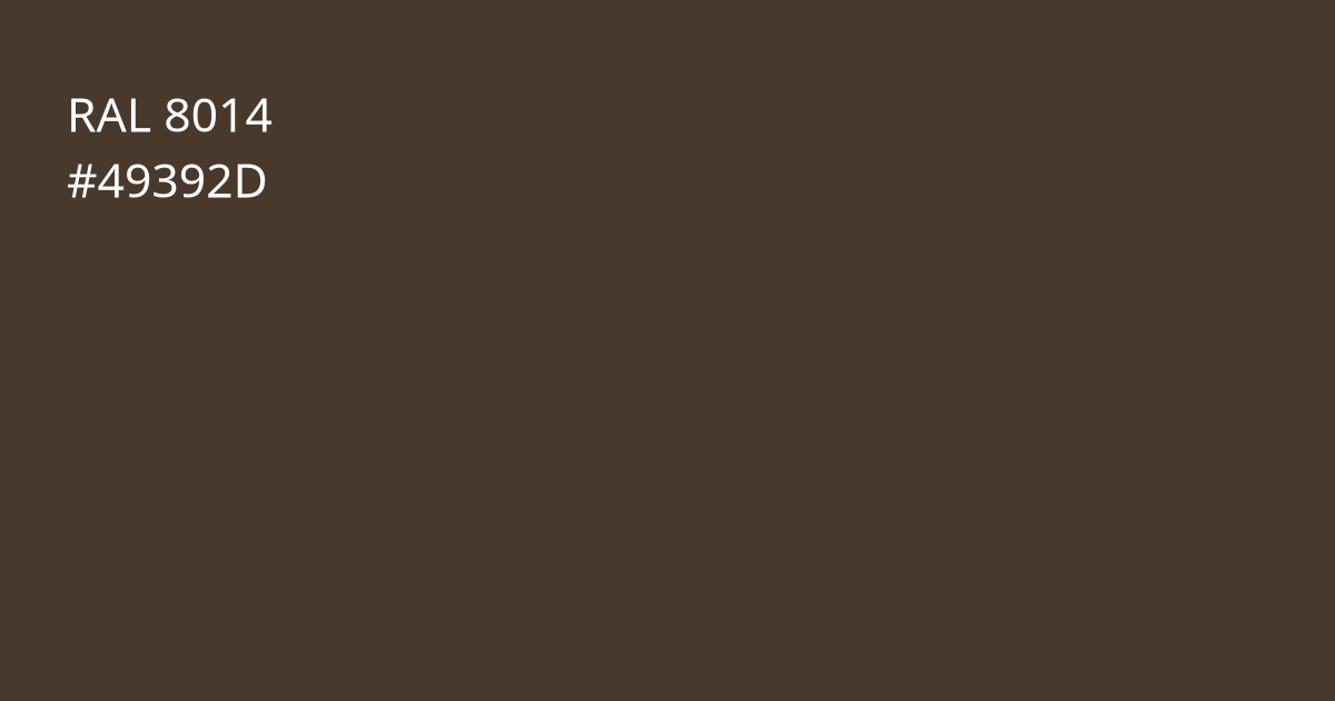 Колір РАЛ 8014 - Сепія коричневий